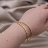 14K Plating Zircon Knot Bracelet for Women Wedding Party