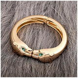 Leopard Bangle Bracelet for Women Gothic Animal Statement Jewelry