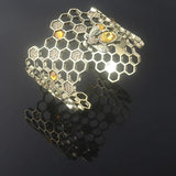 Hollow Honeycomb Geometric Bracelet Charm Dress Accessories Jewelry