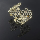 Hollow Honeycomb Geometric Bracelet Charm Dress Accessories Jewelry