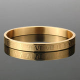 Roman Numerals Bracelet Men Punk Stainless Steel Roman Bracelets Gift