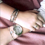 Delicate Hollow Roman Numeral Bracelets Titanium Steel Bangle Fine Jewelry Women