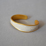 Foxanry Drop Glaze Cuff Bracelet French Minimalist Jewelry