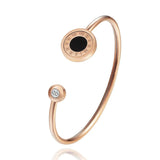 Adjustable Stainless Steel Shell Rotatable Bracelets For Women