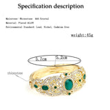Sunspicems 18K Crystal Cuff Bracelet Bangle for Women