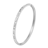 Vintage Prong Crystal Bangle Bracelet Jewelry