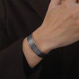 Viking Celtics Knot Cuff Bangles Magnetic Health Care Bracelet