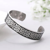 Viking Celtics Knot Cuff Bangles Magnetic Health Care Bracelet