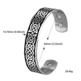 Viking Celtics Knot Cuff Bangles Magnetic Health Care Bracelet