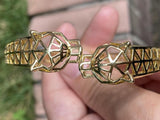 Double Leopard Lead Men Wedding Bracelet Bangle
