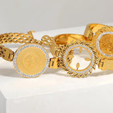 Personality Lion Eyes Stainless Steel Bangles Bracelets for Women