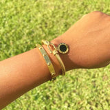 Steel Wire Rope Horseshoe Buckle Bracelet Titanium Cable Elastic