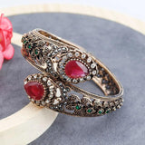 Bohemia Women Bracelet Vintage Flower Resin Bangle Antqiue Turkey Ethni