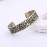 Kolovrat Slavic Bracelet Svarog Vikings Symbol Men Square Cuff Bangle