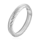 Embossed Lines Cuff Bracelet Alloy Bangle Women's Jewelry