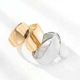 KAYMEN Double Water-drop Metal Cuff Bracelet for Girls Women