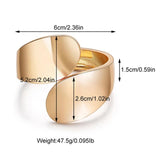 KAYMEN Double Water-drop Metal Cuff Bracelet for Girls Women