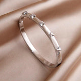 Vintage Stainless Steel Cross Bracelet for Women