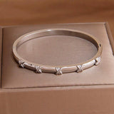Vintage Stainless Steel Cross Bracelet for Women