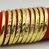 24kGold Bangle Copper electroplating for Women Dubai Bride