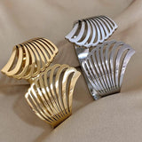 Stainless Steel Wide Bracelet Bangle for Women