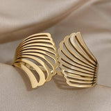 Stainless Steel Wide Bracelet Bangle for Women