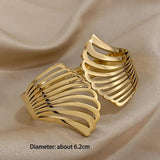 Stainless Steel Wide Bracelet Bangle for Women