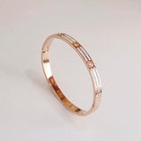 Women's Stainless Steel Crystal Charm Bracelet