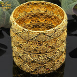 African Bangles Dubai Plated Jewelry Nigerian Wedding