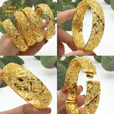 African Bangles Dubai Plated Jewelry Nigerian Wedding