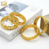 African Bangles Dubai Plated Jewelry Nigerian Wedding