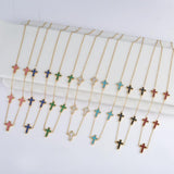 Hot Charm Stainless Steel Cross Necklace Set