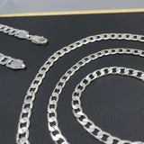 Men's 925 Silver Necklace 2/4/6/8/10/12MM 40-75cm Chain Necklace