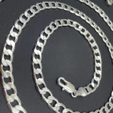 Men's 925 Silver Necklace 2/4/6/8/10/12MM 40-75cm Chain Necklace