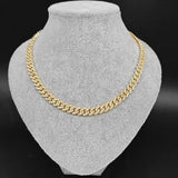 Bling Iced Out 1 Row Rhinestone Miami Cuban Chain Necklace