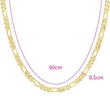 Yellow Plated NK1:3 Chain Necklace Lead/Nickel Free