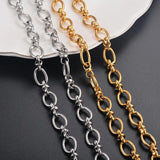 Stainless Steel Big Heavy Oval Chain Link DIY Necklaces Bracelet Making