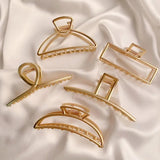 Geometric Metal Hair Clip Hairpin Hair Crab Women Hair Accessories