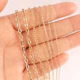 10Pcs Stainless Steel Chain Necklaces for DIY Jewelry Making
