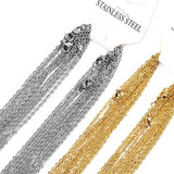 10Pcs Stainless Steel Chain Necklaces for DIY Jewelry Making
