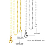 10Pcs Stainless Steel Chain Necklaces for DIY Jewelry Making