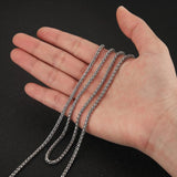 316L Stainless Steel Chain for Women Men 3/4/5mm Wheat Chain DIY Jewelry Making