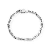 Stainless Steel Square Button Chain Necklace