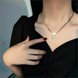 Vintage Heart Necklace for Women French Jewelry