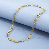 Rectangle Geometric Necklace for Women - Polished Chain Necklace