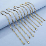 Rectangle Geometric Necklace for Women - Polished Chain Necklace