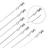 1mm O Chain Necklaces Stainless Steel Plated Woman Choker