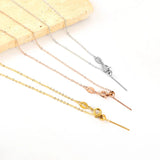 1mm O Chain Necklaces Stainless Steel Plated Woman Choker