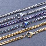 2pcs Stainless Steel Chain Necklaces for DIY Bracelets