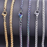 2pcs Stainless Steel Chain Necklaces for DIY Bracelets